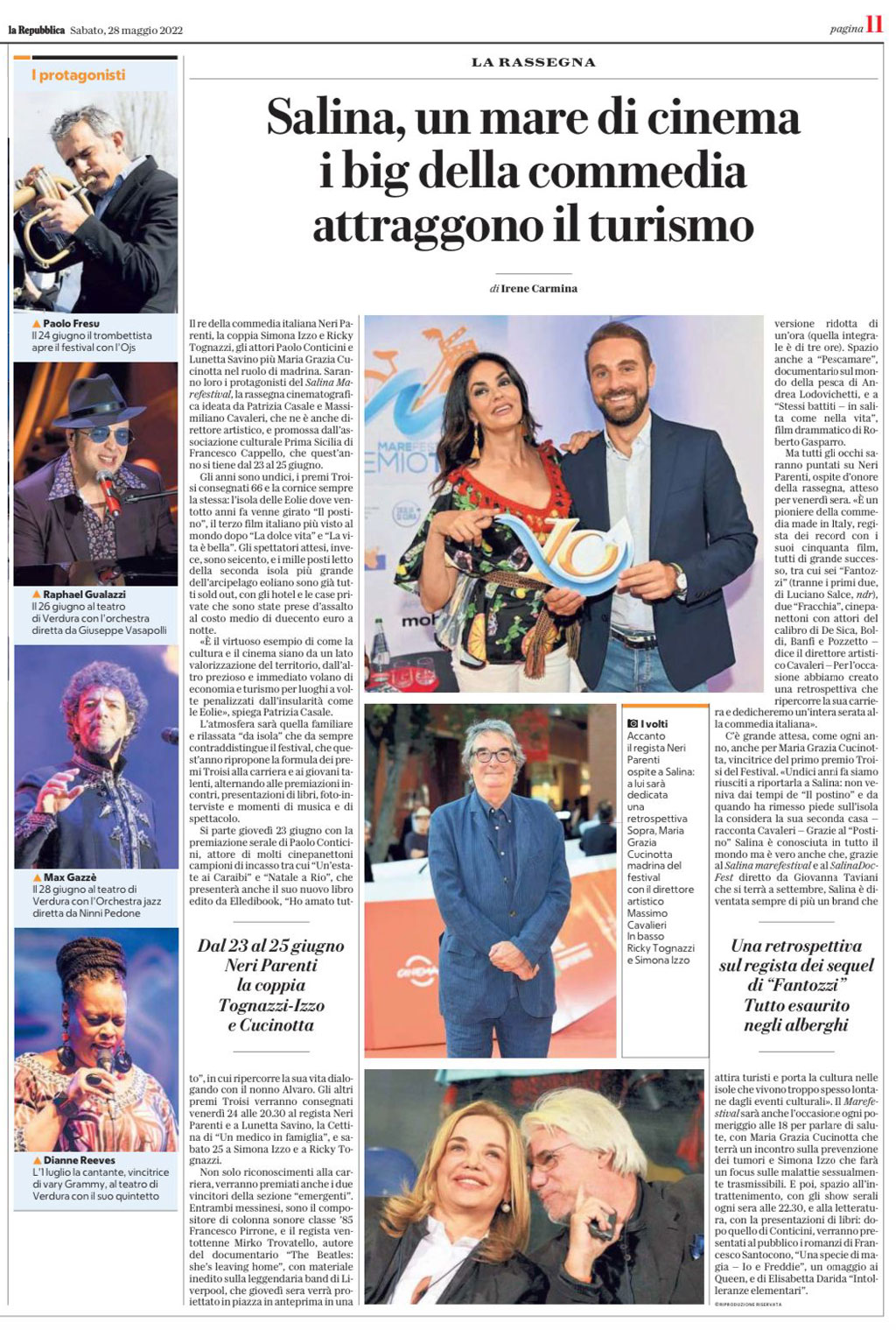 La Repubblica, 28 maggio 2022