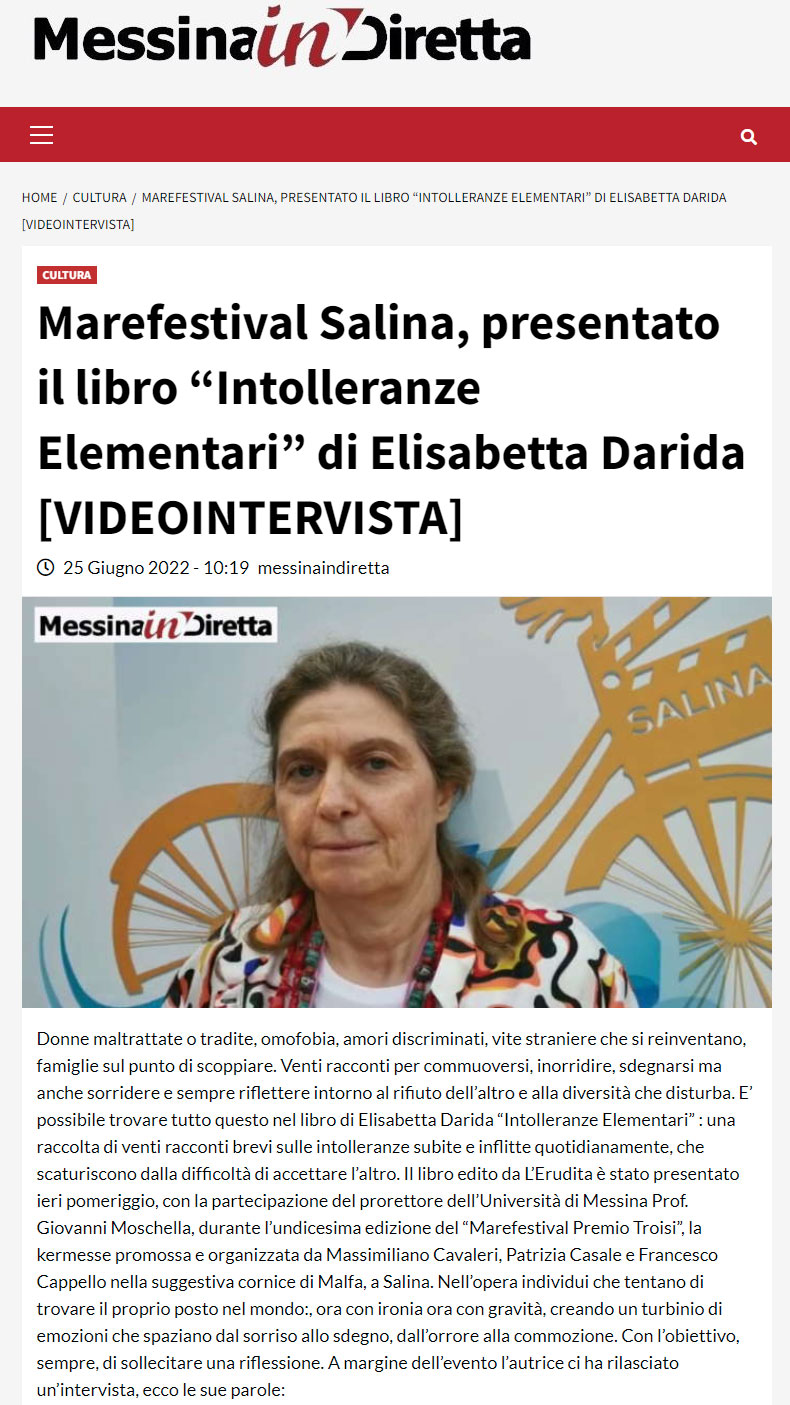 Messinaindiretta.it, 25 giugno 2022