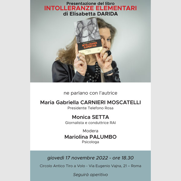 Presentazione del libro a Roma 17 novembre 2022